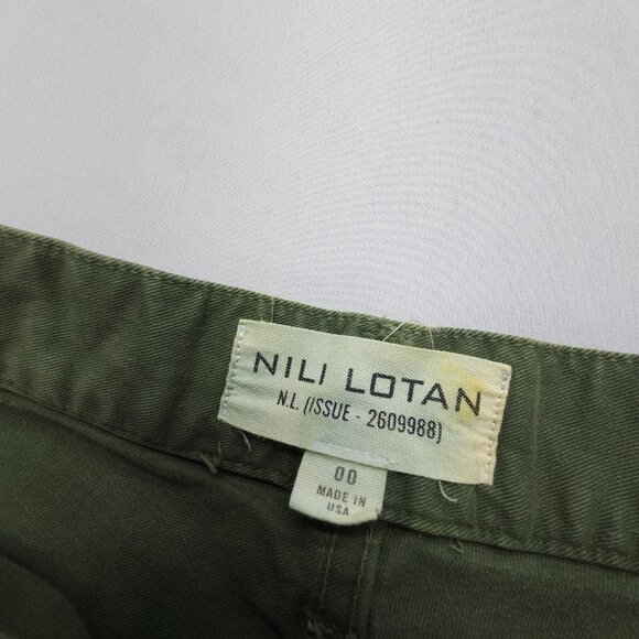 Nili Lotan Shon Pants 00 Green - Picture 6 of 12